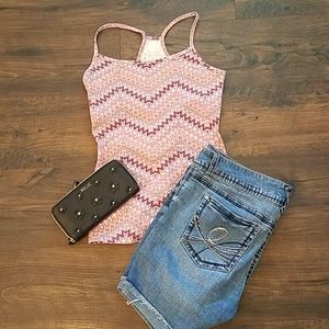 💖Maurice's💕 Pink Pattern Tank Top - M